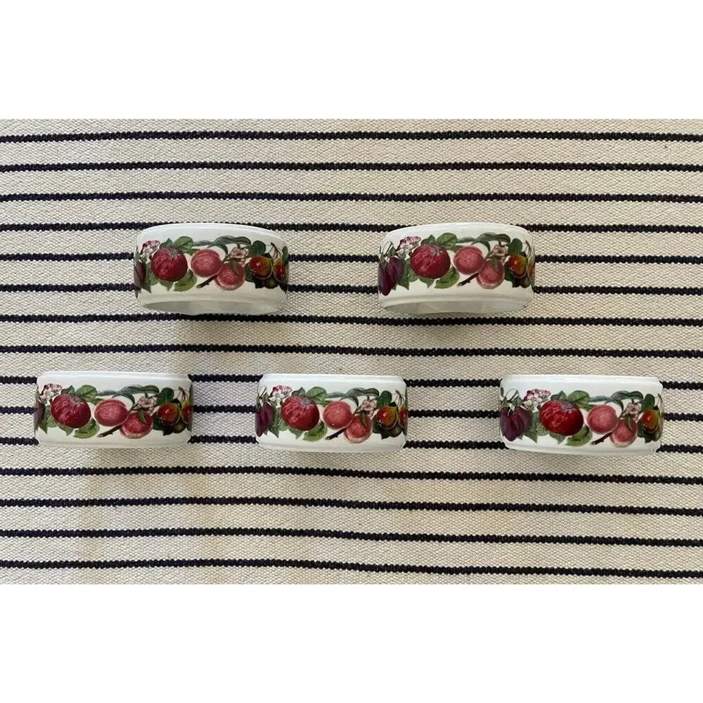 Portmeirion Pomona Napkin Rings Set/5